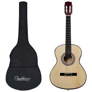 vidaXL Klasikinė gitara su dėklu pradedantiesiems, 4/4 39
