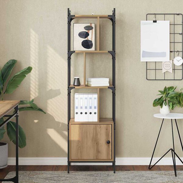 vidaXL Knygų lentyna Amatininkų ąžuolas 44,5 x 30 x 154,5 cm