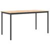 vidaXL Baro stalas 200 x 100 x 105 cm Kietos pu&scaron;ies mediena Natūrali