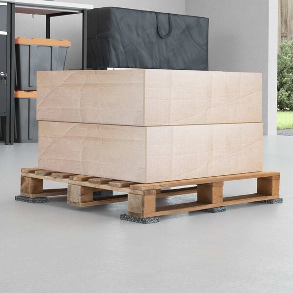 vidaXL Gumos volas Juoda Guma