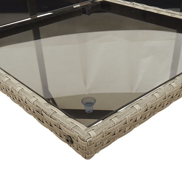 vidaXL Sodo komplektas su pagalvėlėmis, 17 dalių, pilkas, poliratanas