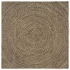 vidaXL Kilimas Natūrali ir juoda 120 x 120 cm Džiutas