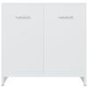 vidaXL Vonios kambario baldų komplektas, 4 dalių, baltos spalvos