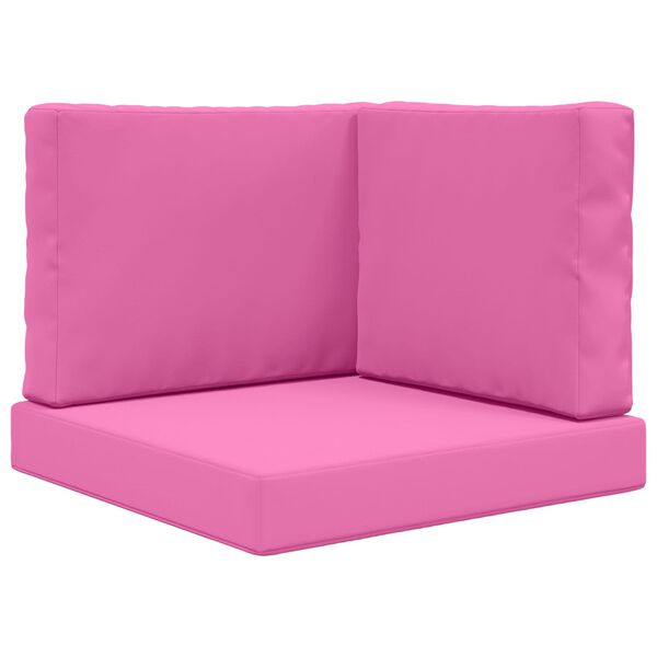 vidaXL Lauko sofa pagalvėlė 3 pcs Rožinė Poliesteris