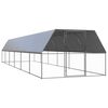 vidaXL Lauko narvas vi&scaron;čiukams, 3x12x2m, galvanizuotas plienas
