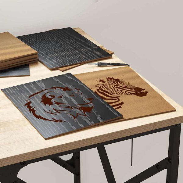 vidaXL Dekoratyvinės Panelės 50 pcs Juodas ąžuolas 21 x 30 x 0,27 cm