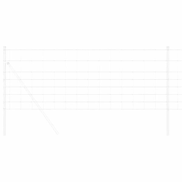 vidaXL Ganyklų tvora Pilka 0.8 x 10 m Plienas