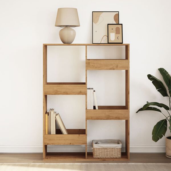 vidaXL Knygų spinta, artisano ąžuolo, 100x33x135cm, mediena