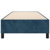 vidaXL Lovos rėmas su spyruoklėmis, tamsiai mėlynas, 80x200 cm, aksomas