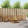 vidaXL Lauko sofos komplektas 5 pcs Natūrali Kietos akacijos mediena