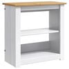 vidaXL Akvariumo stovas PANAMA Balta ir ruda 60 x 30 x 60 cm 150 kg