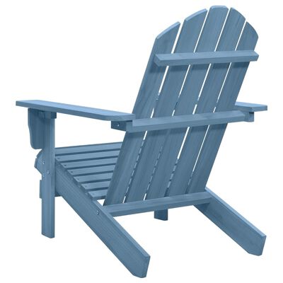 vidaXL Sodo Adirondack kėdė, mėlynos spalvos, eglės medienos masyvas