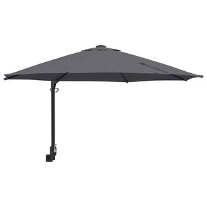 vidaXL Sodo skėtis 248 x 248 x 148 cm Poliesteris ir plienas Antracito