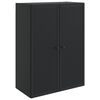 vidaXL Prie sienos montuojama spinta Juoda 66 x 34,5 x 90 cm