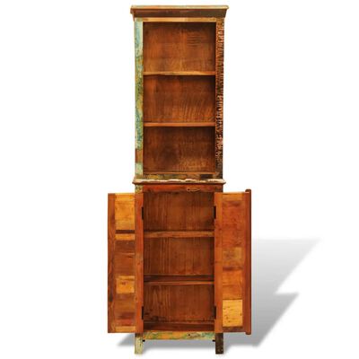 vidaXL Knygų lentyna, perdirbtos medienos masyvas, vintažinis stilius