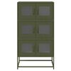vidaXL Highboard Olive Green 68x39x123 cm Plienas