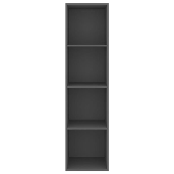 vidaXL Prie sienos montuojama TV spintelė, pilka, 37x37x142,5cm, MDP