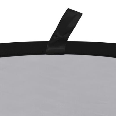 vidaXL 2-1 Studijos fonas, juodas ir pilkas, 200x150cm, ovalus