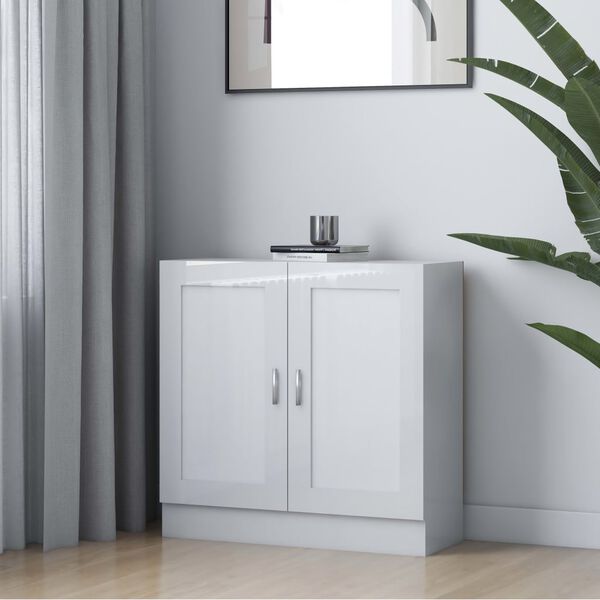 vidaXL Spintelė knygoms, balta, 82,5x30,5x80cm, apdirbta mediena