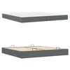 vidaXL Lovos rėmas su čiužiniu su čiužiniu 2 pcs Blanki pilka audinys