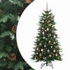 vidaXL Dirbtinė Sulankstoma Kalėdų Eglutė 150 cm 150 LED &Scaron;ilta balta