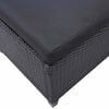 vidaXL Lauko baldų rinkiniai Juoda poliratanas