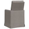 vidaXL Valgomojo kėdės 2 pcs Taupe 57 x 67 x 98 cm audinys