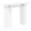 vidaXL Konsolinis stalas Balta 100 x 30 x 75 cm Apdirbta mediena