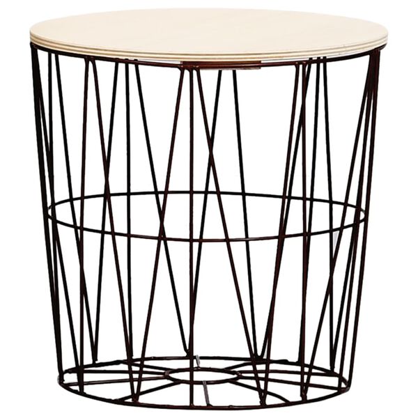 vidaXL Kavos staliukai, 4vnt., juodos spalvos