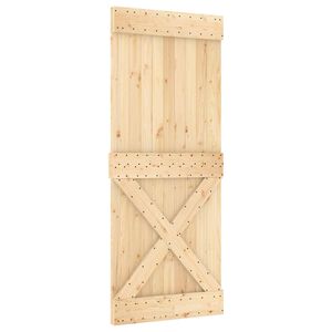 vidaXL Slankios durys NARVIK 85 x 210 cm (152,5 cm) Natūrali ir juoda