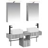 vidaXL Vonios spintos komplektas 5 pcs Pilka Sonoma 50 x 14,5 x 70 cm