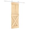 vidaXL Slankios durys Natūrali ir Balta 70 x 210 cm