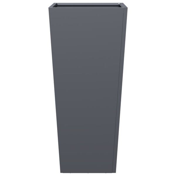 vidaXL Sodo lovelis, antracito spalvos, 35x35x75cm, plienas