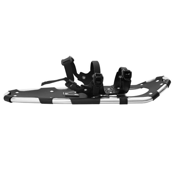 vidaXL 3 in 1 sniego batai su žygio lazdelėmis Sidabrinė ir juoda