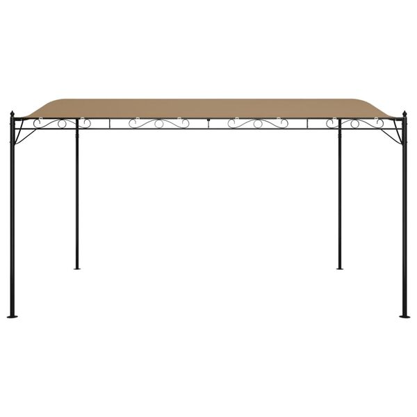 vidaXL Stoginė, taupe spalvos, 4x3m, audinys ir plienas, 180g/m&sup2;