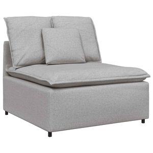 vidaXL Modulinė sofa su pagalvėlėmis, pilka, 100 cm