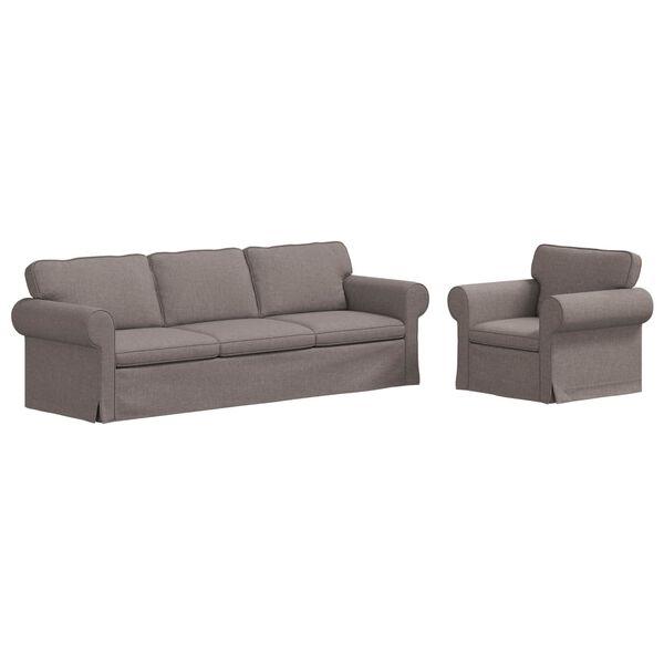 vidaXL Sofa 2 pcs Taupe Bendri matmenys: 245 x 82 cm (P X G x A)