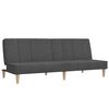 vidaXL Dvivietė sofa-lova, tamsiai pilkos spalvos, audinys