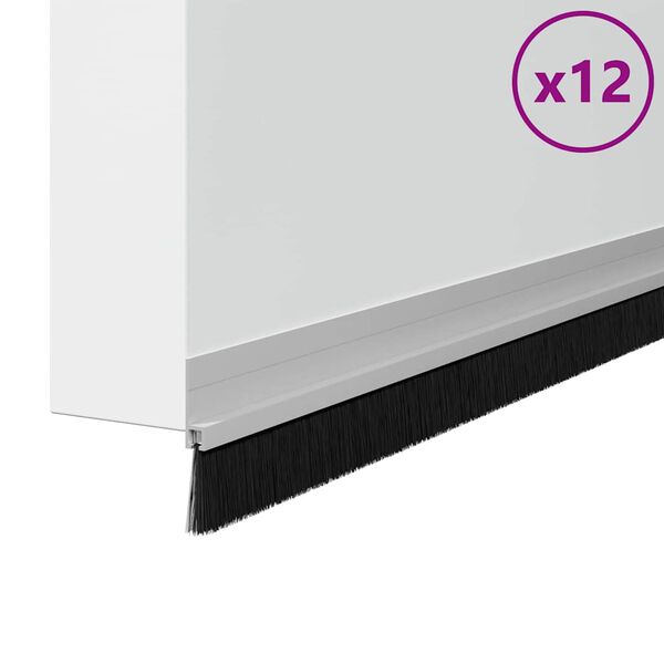 vidaXL Savaranki&scaron;kai klijuojami durų &scaron;epetėlių sandarikliai 12 pcs