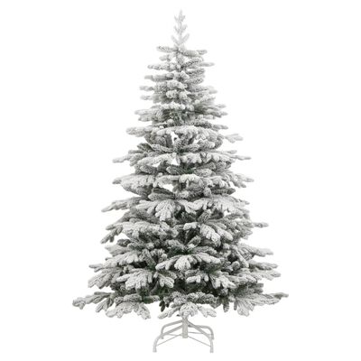 vidaXL Kalėdų eglutė su šarnyrinėmis šakomis/300 LED/sniegu, 210cm
