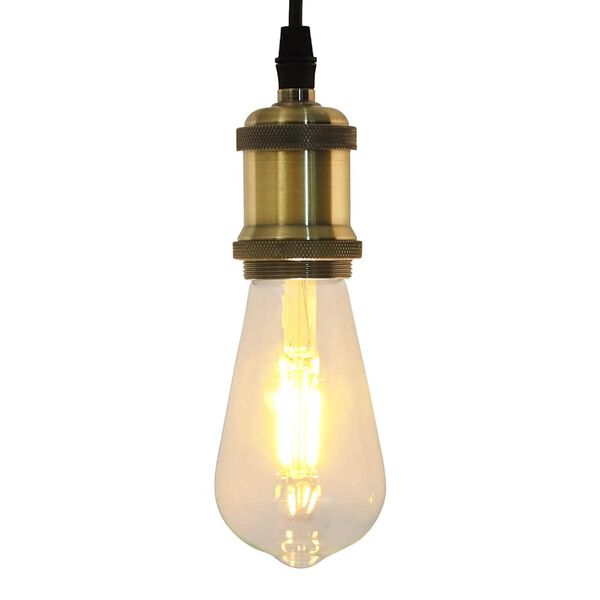 vidaXL lempų laikikliai 2 vnt Bronze E27