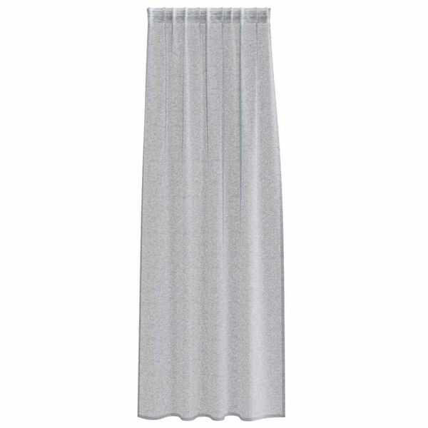 vidaXL Voile Užuolaida 2 pcs Tamsiai pilka 260 x 140 cm Poliesteris