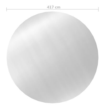 vidaXL Baseino uždangalas, sidabrinės spalvos, 417cm, PE