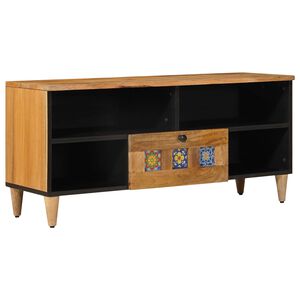 vidaXL Televizoriaus spintelė su stalčių Natūrali 100 x 33 x 46 cm