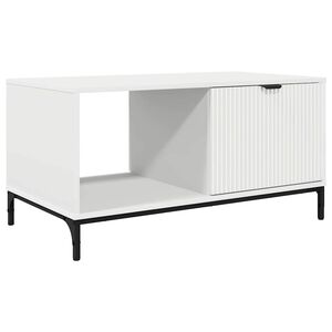 vidaXL Kavos staliukas Balta 90 x 49 x 46 cm Apdirbta mediena