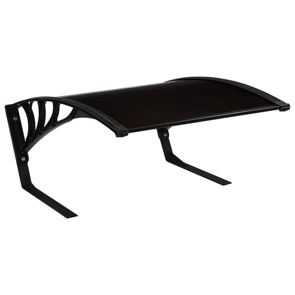 vidaXL Žoliapjovės roboto garažas su stogu, juodos sp., 77x103x46 cm