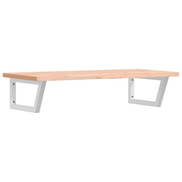 vidaXL Lentyna praustuvui, plienas ir bukmedžio medienos masyvas