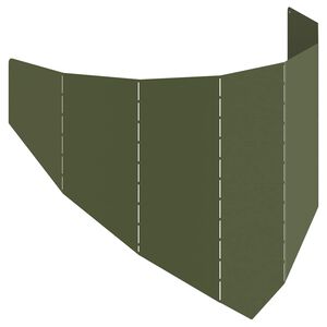 vidaXL Vejo kra&scaron;tas 100 x 45 cm Plienas Alyvuogių žalia