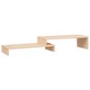 vidaXL Monitoriaus stovas, (52&ndash;101)x22x14cm, pu&scaron;ies medienos masyvas