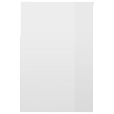 vidaXL Batų suoliukas, baltos spalvos, 60x30x45cm, MDP, blizgus